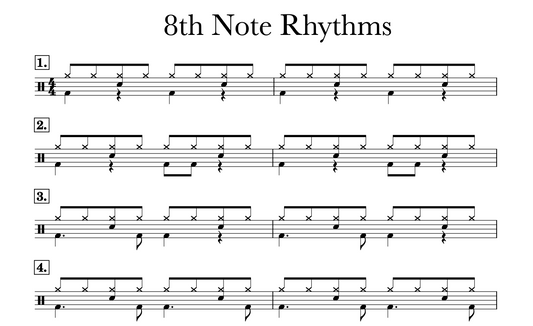 🥁 Beginner Grooves and Fills Digital Booklet