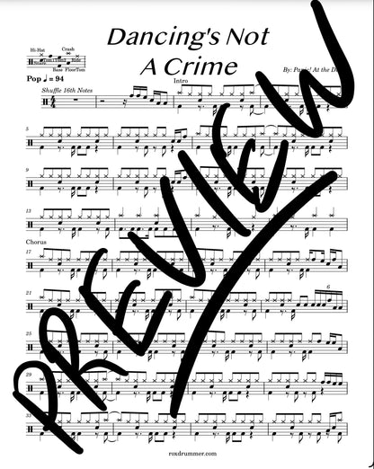 Panic! At The Disco - "Dancing's Not A Crime" Drum Sheet Music