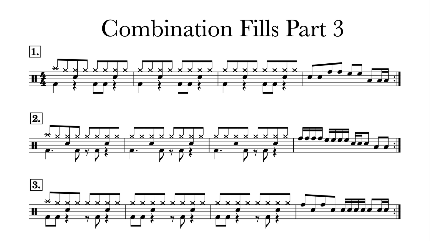 🥁 Beginner Grooves and Fills Digital Booklet
